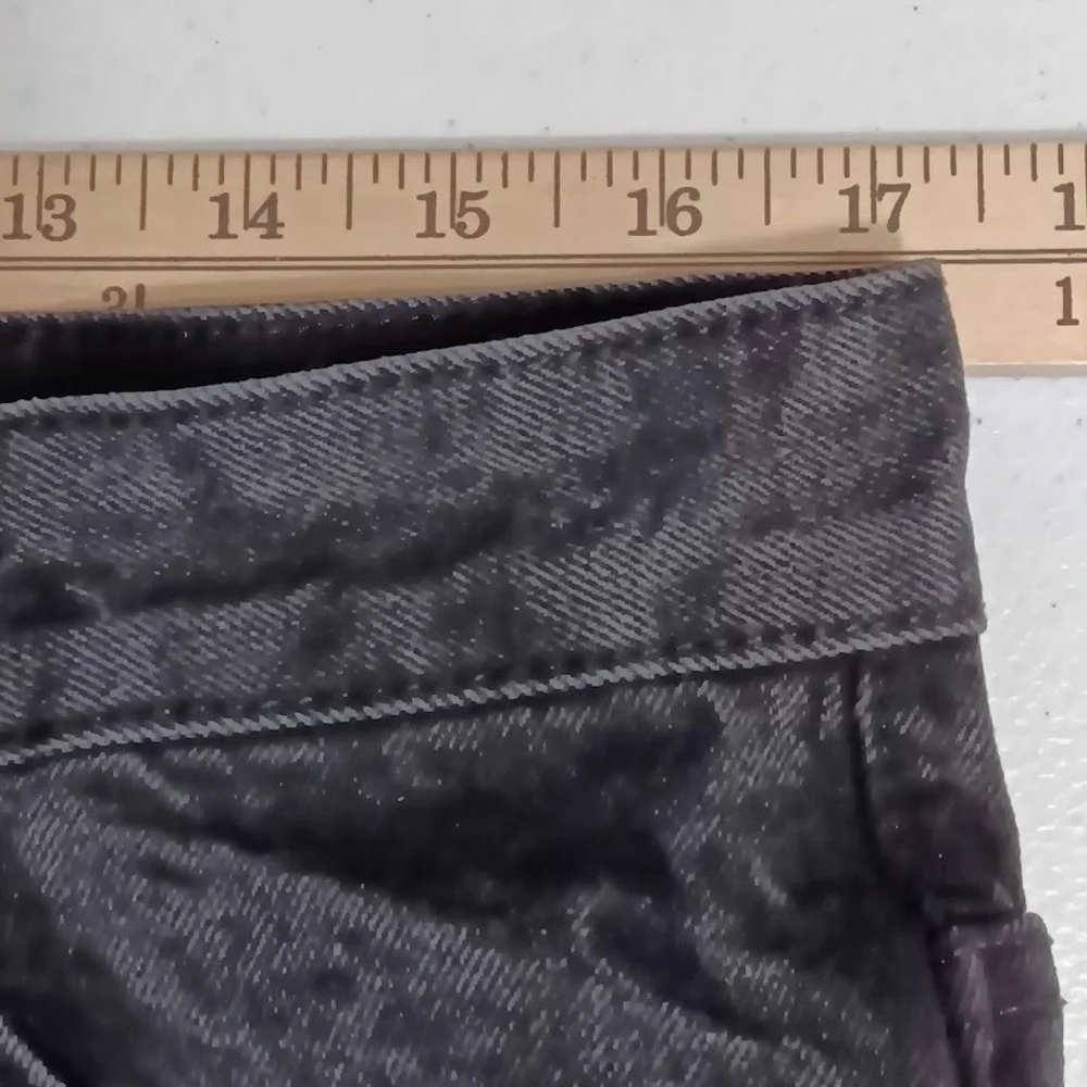 Rebel Minds Jeans Mens 36x32 Black Wash Relaxed Straight Denim‎ Pants Casual